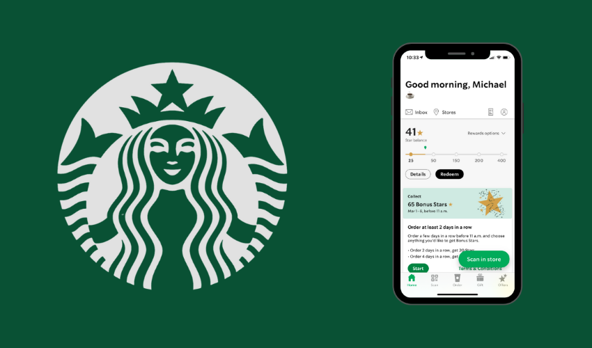  Starbucks comes up with its mobile app