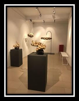  Wooden sculpture show at Taipa Village Art Space