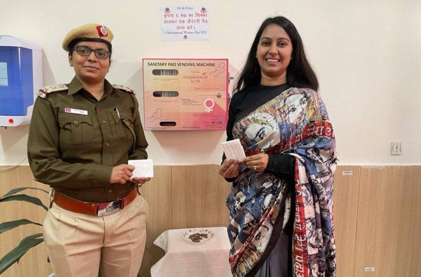  Sanitary napkin vending machine at RK Puram Police Station