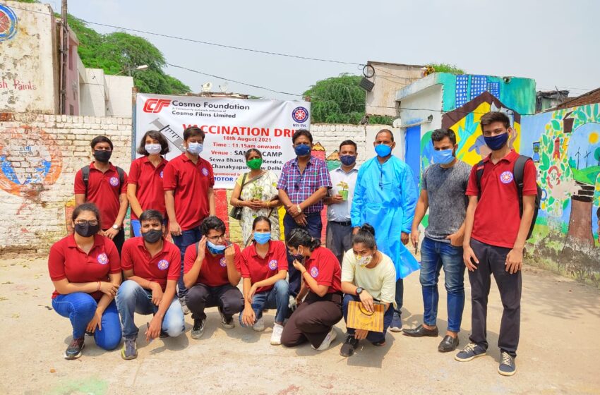  Cosmo Foundation organises vaccination camp at Sanjay Camp in Chankyapuri