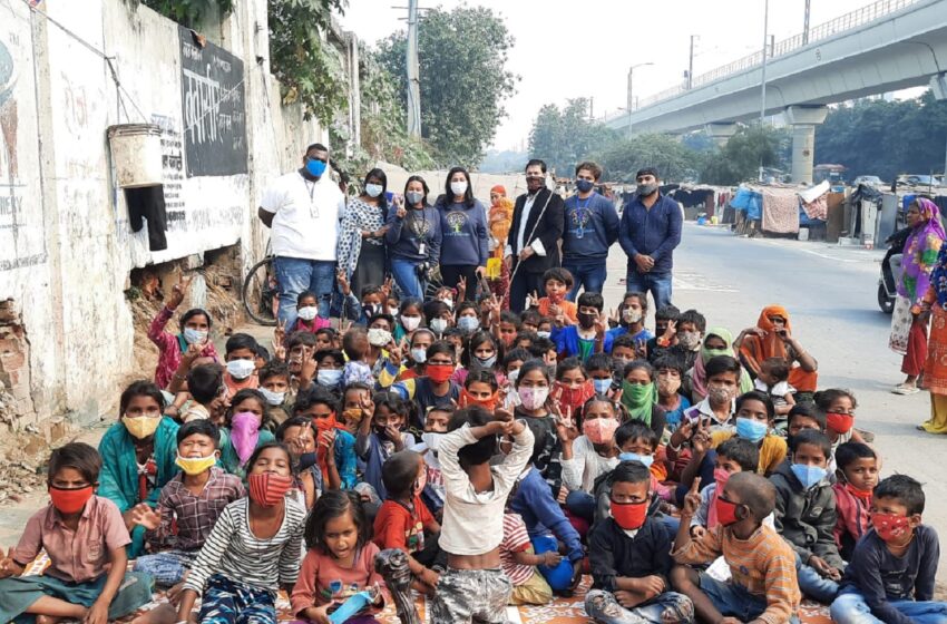  CHILDREN’S DAY Magic show to entertain street kids at Madipur village