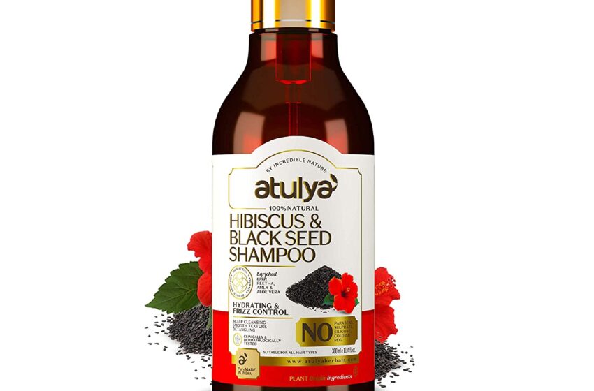  For smooth & manageable hair, go for Atulya Herbals Hibiscus shampoo