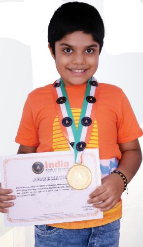  Shlok Arvind, 7, enters India Book of Records for Mapology skills