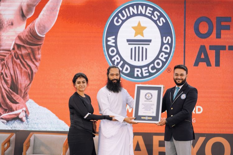  Bengaluru-based Akshar Yoga enters Guinness World Record in Dhanurasana