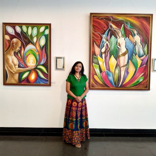  Meet Shafali R Anand, an artist who paints her emotions on the canvas