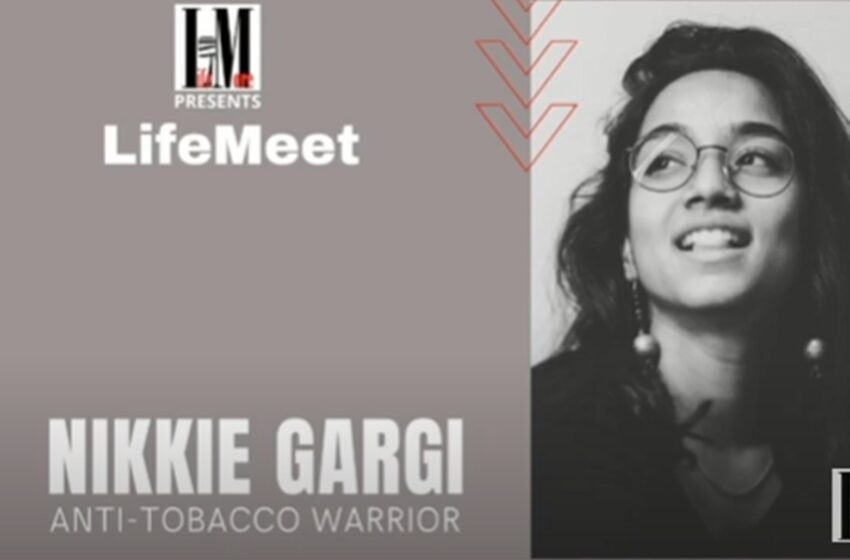  Anti-tobacco Warrior now, Nikkie Gargi was once a cigarette smoker