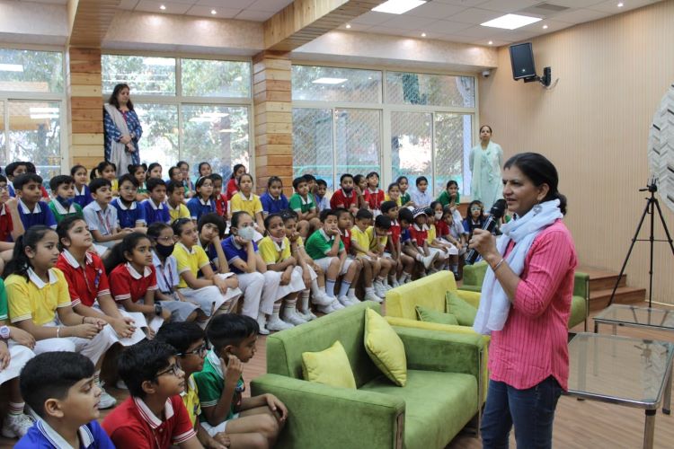  Storytelling session held at Summer Fields School