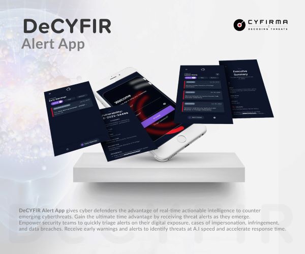  DeCYFIR Alert App provides cyber-intelligence alerts on mobile phones