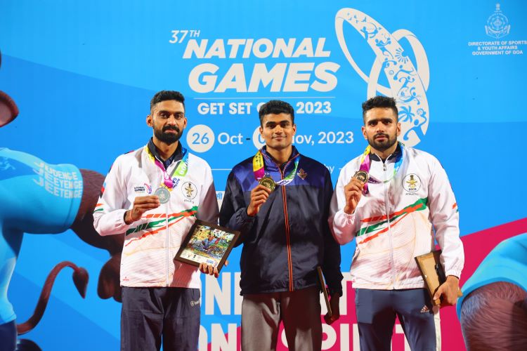  Gujarat hurdler Dhaval Utekar ends the domestic season National Games Gold