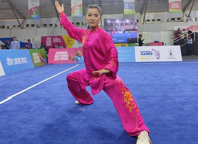  Sanatombi adds another Wushu gold to her National Games medal collection