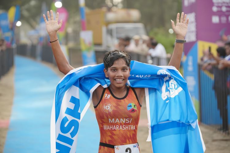  Maharashtra’s Mansi Mohite braved jellyfish bite to clinch Triathlon Gold