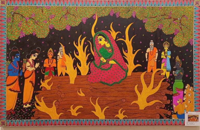  ‘Mithila Ramayan’ exhibition showcases 100 artworks by acclaimed women painters