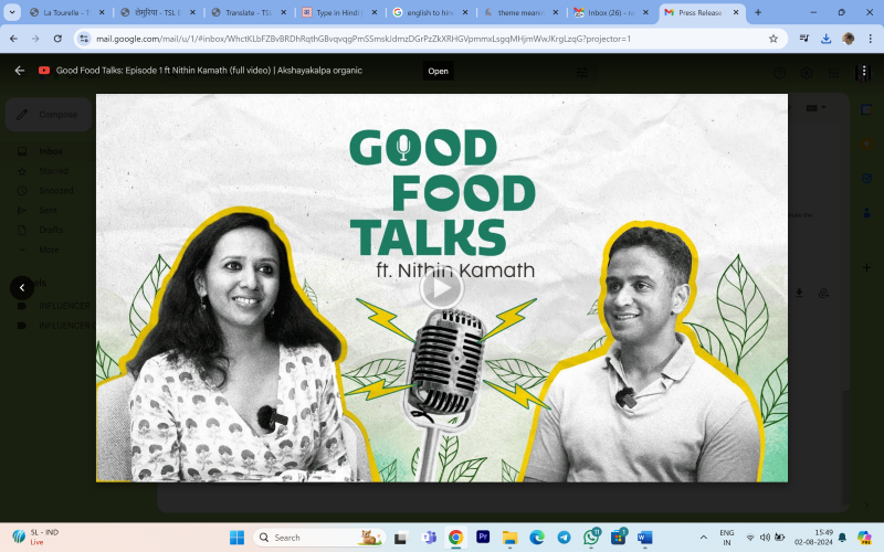  Akshayakalpa Organic launches its video podcast series ‘Good Food Talks’