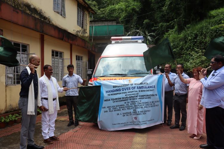  ITDC dedicates fully-equipped ambulance to Meghalaya’s Nongpoh Civil Hospital