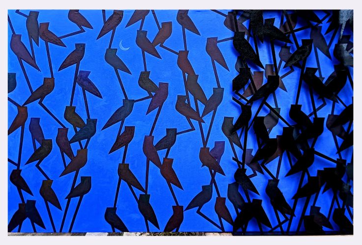  Santanu Dey’s artworks show his deep concerns for ecology, environment