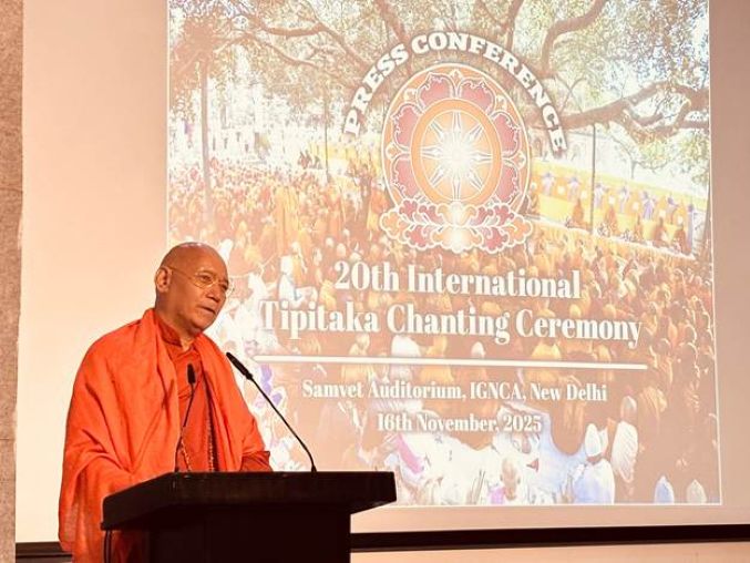  20th International Tipitaka Chanting Ceremony to begin in Bodhgaya