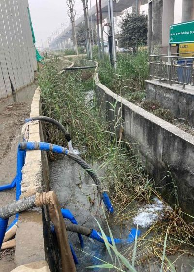  Noida land being de-watered illegally