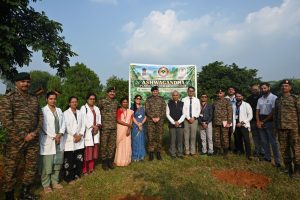 Team involved in Ashwagandha plantation